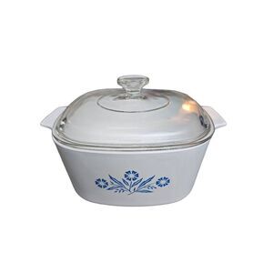 Corning Ware A-3-B Cornflower Rare engraving on handles 3 Liter Antique